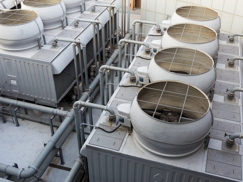 Ventilation systems on roof top Ventilation systems on roof top